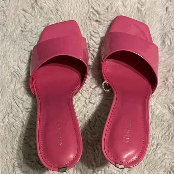 Guess Women's Vibrant Pink Heels - Picture 3 of 5